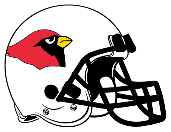 Ball State Cardinals 1985-1989 Helmet Logo heat sticker